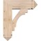 Ekena Millwork Merced Arts and Crafts Smooth Bracket w/ Offset Brace, Douglas Fir, 7 1/2"W x 22"D x 26"H BKT0806X22X26MRC03SDF - alternate 4